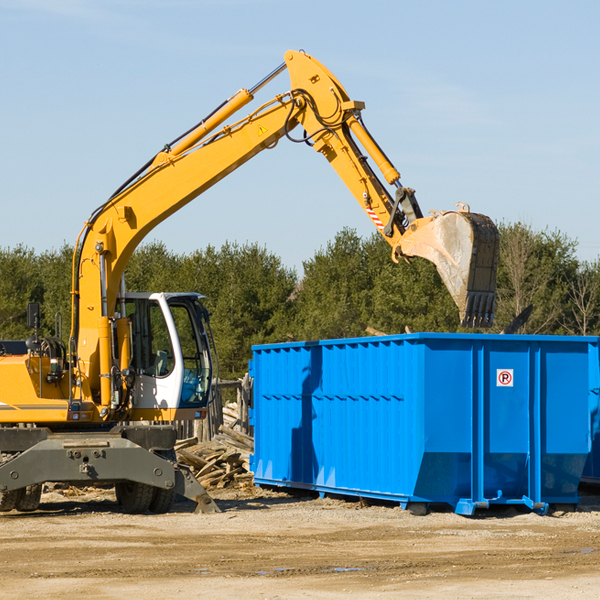 can i choose the location where the residential dumpster will be placed in Landmark